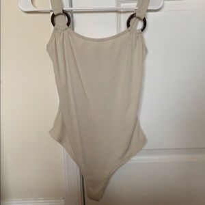 Nasty Gal Ribbed Stone Bodysuit